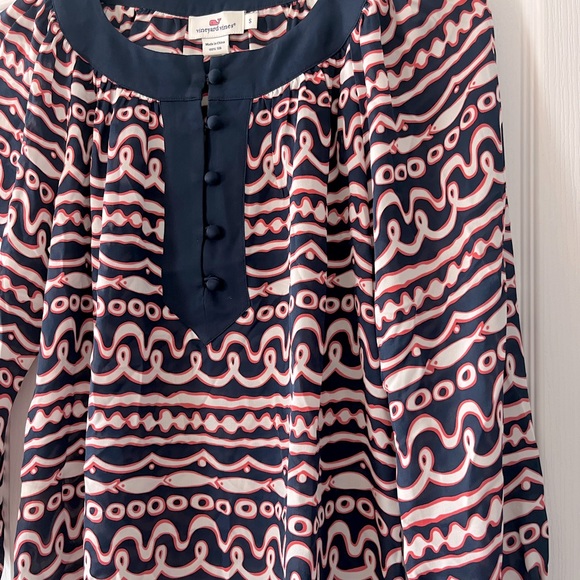 Vineyards Vines | Pink & Navy Tunic size Small - Picture 3 of 10